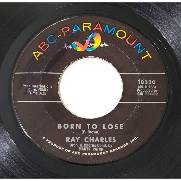 Ray Charles I Can't Stop Loving You / Born To Lose 45 RPM Vinyl VG Soul '62 - Picture 3 of 4